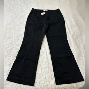 Loft Black Khaki Cropped Leg Pants NWT